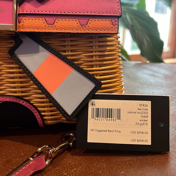 Kate Spade Tee Time Wicker Windmill Satchel - Picture 7 of 11